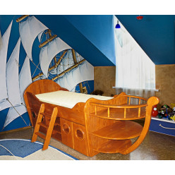Одноярусная кровать "Кораблик"