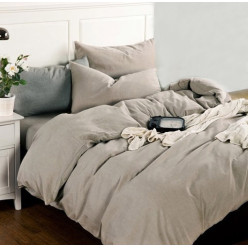 Льняное постельное белье "Бриллиантовый туман"